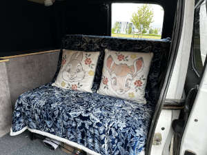 Rock and roll bed as a seat